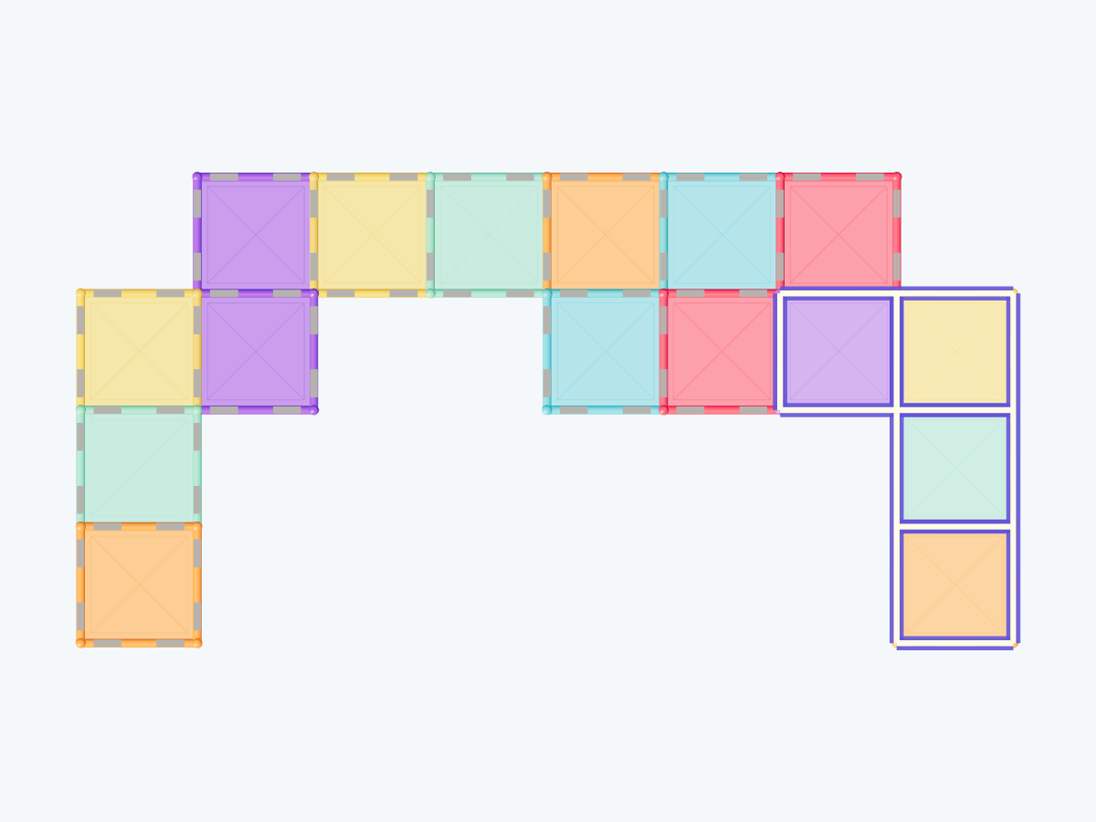 2. Lay out the U-shaped foundation