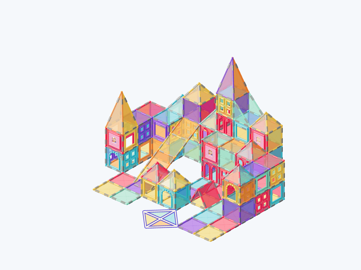 30. Make the colored courtyard diamond