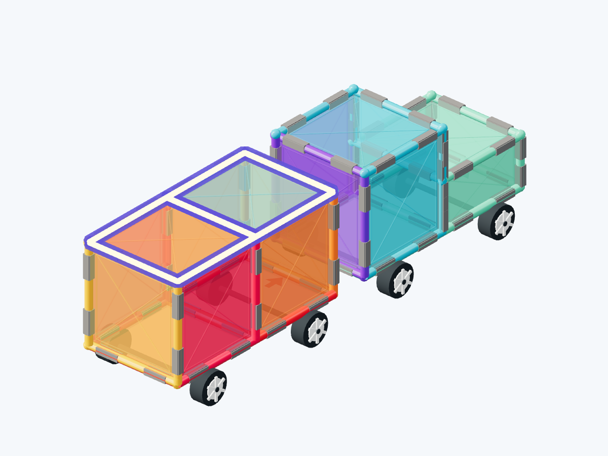 7. Close the wagon roof and depart