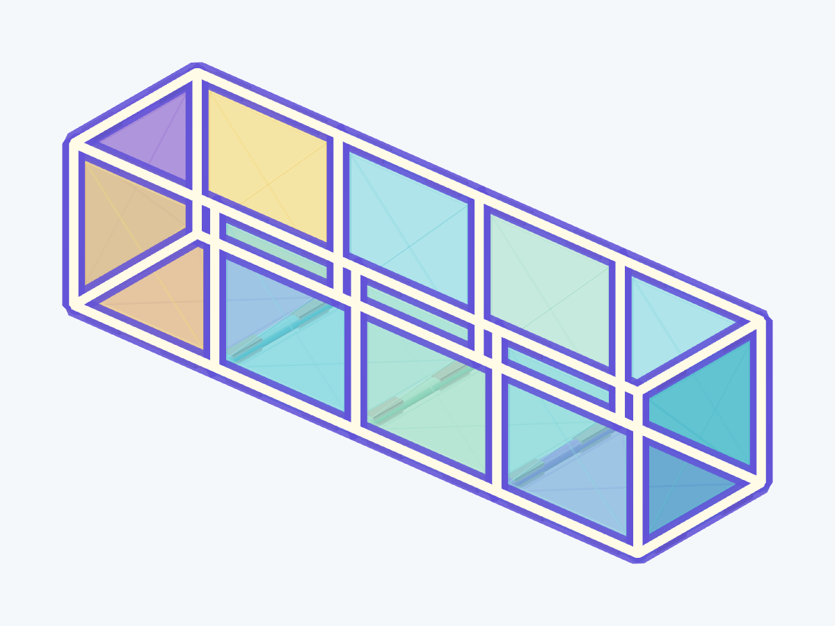 2. Build colored wall level 1