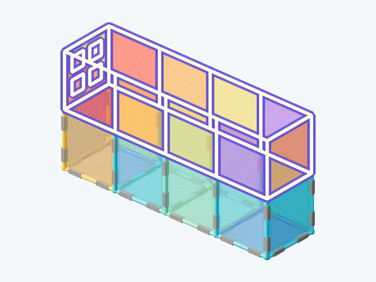3. Build colored wall level 2