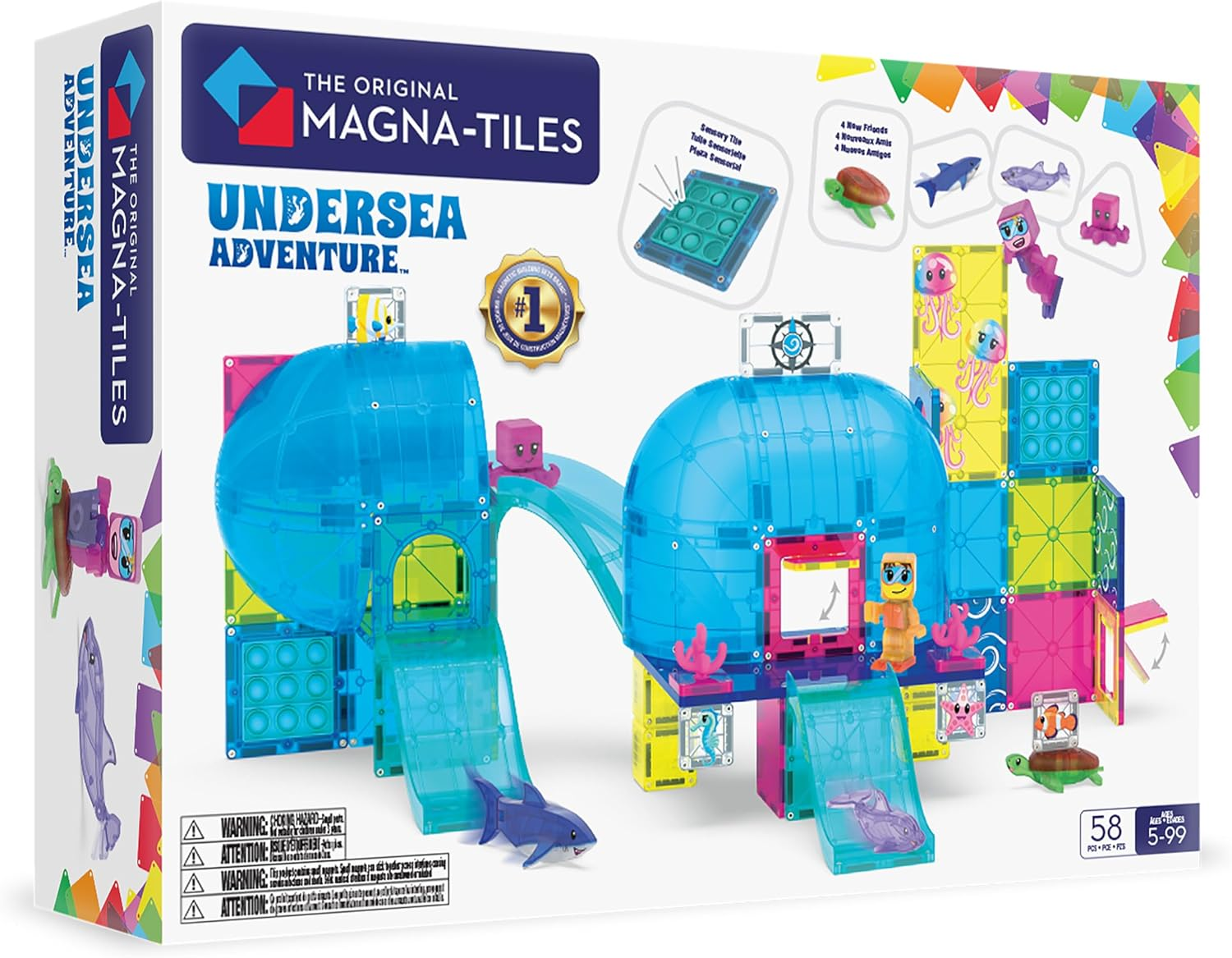 MAGNA-TILES 海底探险 58 片套装商品图